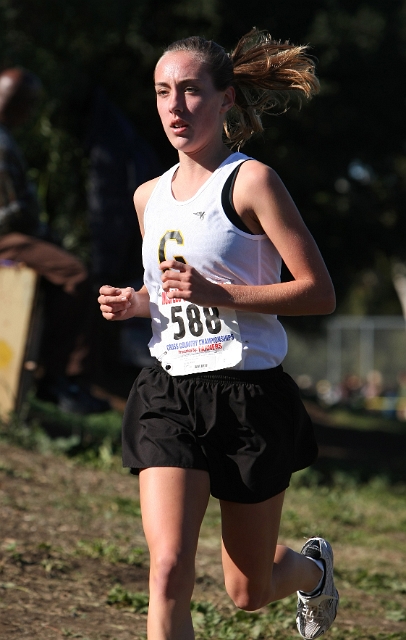 NCS XC D1 Girls-011.JPG - 2009 North Coast Section Cross Country Championships, Hayward High School, Hayward, California